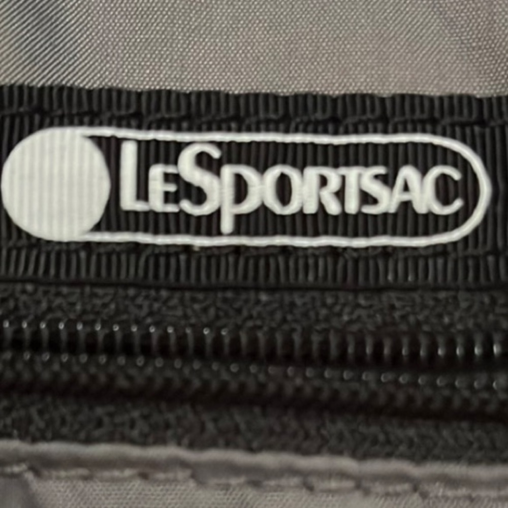 LeSportsac Charcoal Zippered Pouch